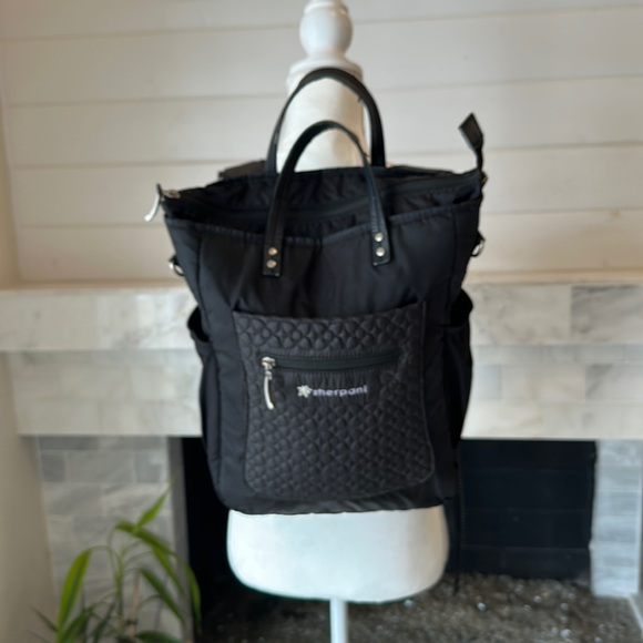 Sherpani Bags Sherpani Soleil Le Black Ultralight Quilted Detail Backpack Os Poshmark